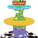 Cartoon Toy Inspired Story Cupcake Stand 12Inch Cardboard Cupcake Tray for Wedding Birthday Baby Shower Blue Sky White Clouds Birthday Party Supplies (Toy)