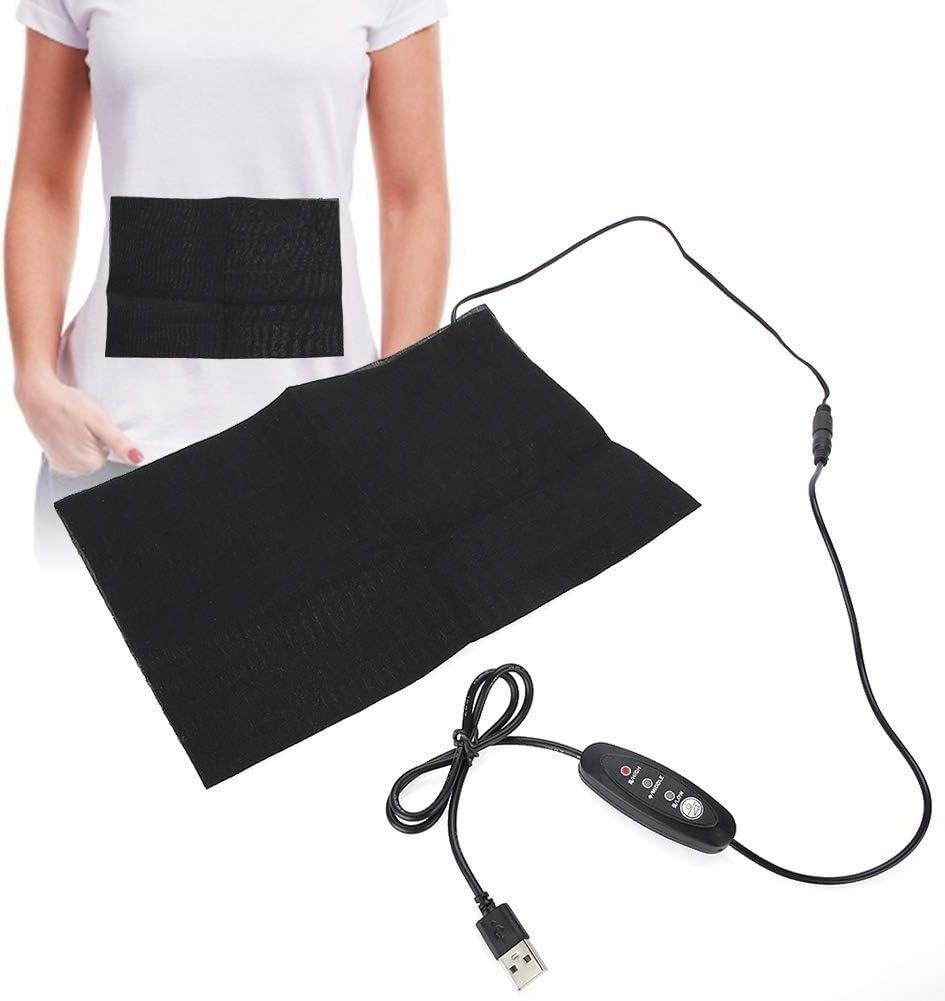 Cloth Heating Pad, Electric USB Charging Waist Belly Warming Mat Heater Heat Pads Adjustable Temperature Lightweight Clothes Heating Pad Shoulder and Back Pain Stress Relief