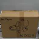 Dog-Hair-Dryer, 5.2HP/ 3800W High Velocity Pet Blow Dryer with Heater for Grooming, Speed Temperature Adjustable Dog Blower Grooming Dryer with 4 Nozzles