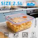 8x8 Glass Baking Dish With Bpa-Free Lid - 2.6 Qt Deep Square Baking Pan For Casserole & Lasagna, Dishwasher, Freezer, Microwave