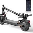 MEGAWHEELS Electric Scooter,Electric Scooter Adults with Suspension,10in Pneumatic Tires,350W Motor,19 Miles Long Range,15.5 Mph,E Scooter with Smart APP Control for Commuting, Outdoor, Short Travel