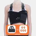 Broken Rib Support Brace, Rib and Chest Support Brace, Rib Belt for Ribs Support, Dislocated Ribs Protection, Sternum Injuries and Pulled Muscle Pain (XL 39" to 43") (Black, XL)