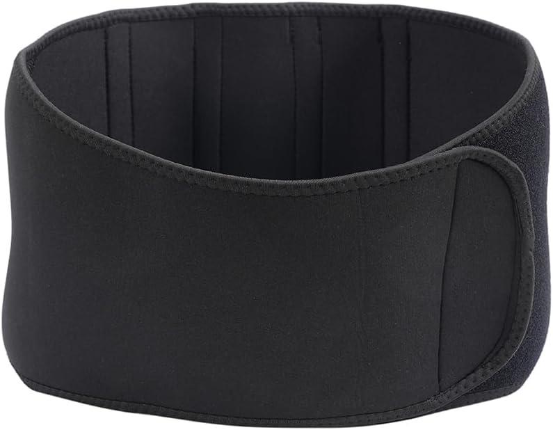 Waist Trainer, Lumbar Support Belt for Men & Women, Tummy Control, Lightweight Under Uniform Design, Black (XL)