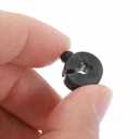 uxcell 16pcs Single Split Shaft Collar 1/8" Bore One-Piece Clamping Collar, 1/2" OD, 1/4" Thickness, Black Oxide Steel Set Screw Lock Collar Clamp