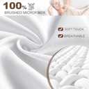 FreshCulture Twin XL Fitted Sheet Only 2 Pack - Hotel Quality Fitted Sheet - Ultra Soft & Breathable - Brushed Microfiber - Deep Pocket - Cooling Fitted Sheets for Twin XL Size Bed (White)