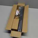 Industrial Curtain Rods for Windows 48 to 84 Inches, Blackout Wrap Around Curtain Rod, for Indoor and Outdoor, 7/8 Inch Diameter, 65 to 105 Inches, Black