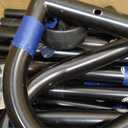 MISSLO Heavy Duty Clothes Rack for Hanging Clothes Rolling Clothing Rack Heavy Duty on Wheels for Coat, Garment, Matte Black (Double Rod)