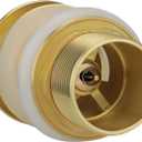 Brass Freestanding Tub Drain, Pop Up Freestanding Tub Drain Plug, Fits Most Freestanding Tub Drain Kits (Brushed Gold)