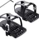 Toe Cages Compatible with The Peloton Bike, Kelecuia Toe Cage Pedals Adapters for Regular Shoes, Pedals Shoe Cage, Convert Look Delta Pedal to Toe Clip Straps, Ride with Sneakers