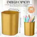 Weekgrat 50 Pack Pencil Holder Cups for Desk Organizer, Gold