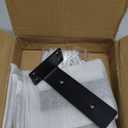 6 Pack Floating Shelf Brackets, 6 Inch Heavy Duty Industrial Shelf Bracket, Black Metal L Brackets for Shelves Support DIY(1/5 Inch Thicked)