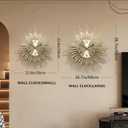27" Gold Mid Century Modern Wall ClockBattery Operated Decorative Decorative Metal Wall Clock for Living Room/Bedroom/Office/Bathroom Wall Art&Clocks