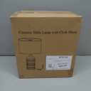 Modern Ceramic Table Lamp, 24.5" Living Room Lamps 3-Way Dimmable Gray Nightstand Lamp with White Shade|Tall Bedside Lamp Desk Decor Lamps for Bedrooms Farmhouse Office End Table Lamps(Bulb Included)