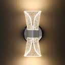 12V LED Wall Sconce with Switch, 3400K 6W 550LM Dimmable Bedside Reading Lamp with Acrylic Lens, RV Interior Light Fixture for RV, Trailer, Camper, Motorhome, Boat