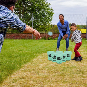 Juegoal Outdoor Giant Yard Pong Game Set Outdoor Toss Game Throwing Game for Beach, Camping, Lawn and Backyard, Pack of 10