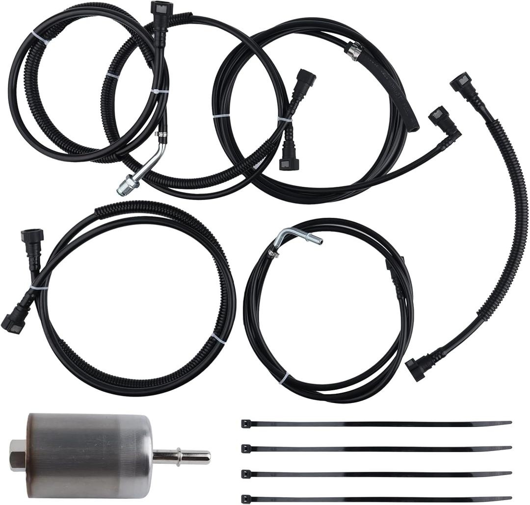 MUCO Nylon Fuel Line kit FL-FG0810 Compatible for Chevy Suburban 1500 Tahoe GMC Yukon 2002 2003 2004 V8 5.3L Flex Only Fuel Lines Kit FL-FG0811