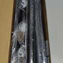 Closet Rods for Hanging Clothes, 17 to 159 Inches Stepless Adjustable Metal Closet Rod, 1.3 Inches Heavy Duty Clothes Hanging Rod for Closet Wardrobes Laundry RV (Matte Black)