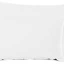 Nestl Soft Pillow Shams Set of 2 - Double Brushed Microfiber Pillow Covers - Hotel Style Premium Bed Pillow Cases, with 1.5 Decorative Flange, King 20"x36" - White