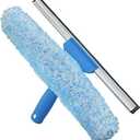 Unger Professional 2-in-1 Squeegee & Scrubber - 14 Window Cleaning Tool  Cleaning Supplies, Squeegee for Window Cleaning, Commercial & Residential Use, Microfiber Sleeve (Pack of 10)