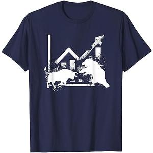 Day Trading Stock Market - Day Trader T-Shirt (Large, Navy Blue)