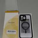 for iPhone 15 Pro Max Case, Compatible with MagSafe, Built-in Privacy Screen Protector and Camera Protection, Anti Spy Full Body Dustproof Shockproof Hard Phone Case 6.7", Black