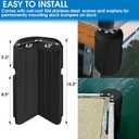 Dock Bumpers Dock Corner Bumper Fender Marine Boat Dock Bumpers for Edge Corner,Inflatable Dock Protection,Soft UV-Resistant Marine-Grade Vinyl,Stainless Steel Mounting Hardware Included,8"x16"