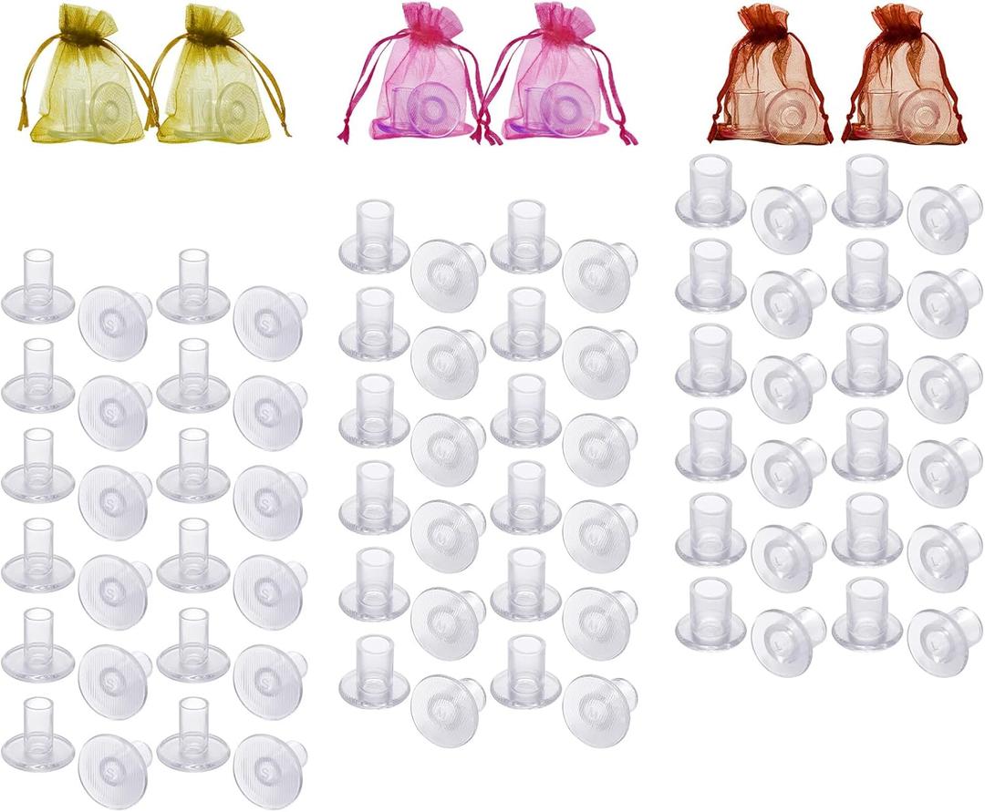 WHXGQ Heel Stoppers for Grass - 42 Pairs 3 Sizes High Heel Protectors for Women Wedding Shoes, Clear Grass High Heel Protectors for Walking on Grass and Uneven Floor S, M, L