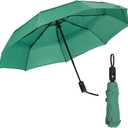 Mr. Pen- Windproof Travel Umbrella, Small Water-Resistant Automatic Folding Umbrella for Rain and Sun, Light, Compact and Portable for Women & Men, Fits Car & Backpack (Dark Green)