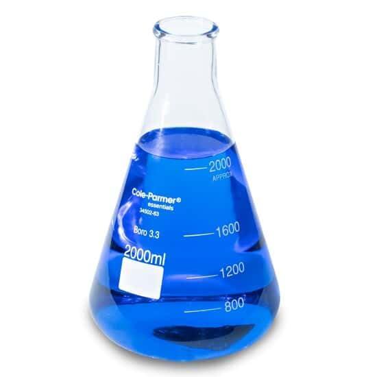 Cole-Parmer Laboratory Grade Glass Erlenmeyer Flask, 2000 mL