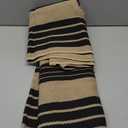 OJIA Outdoor Rug 3'x5', Black and Tan Area Rug Machine Washable Rugs Cotton Hand Woven Entry Rug Indoor Outdoor Striped Carpet for Front Porch/Deck/Backyard/Camping/Outdoor Decor