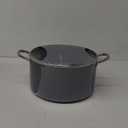 BEZIA 12 Quart Cooking Pot, Large Non Stick Induction Stock Pots with Lid, All Stove Compatible, 12 QT Aluminum Soup/Stew Pot For Big Gatherings, Grey