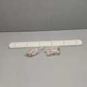 Coat Rack Wall Mount, Bamboo Coat Hanger with 6 Zinc Alloy Hooks for Hanging Clothes, Towels, Keys, Hats, Bags(White)