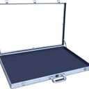 Portable Trade Show Display Case, Aluminum Polycarbonate Show case with Lock, 32"x22" Table Top Sports Card Display Case for Jewelry, Trading Cards, and Collectibles Shows