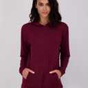 Real Essentials 3 Pack: Women's Dry Fit Long-Sleeve Hoodie Pullover Sweatshirt Pocket - Active Lounge,  2X