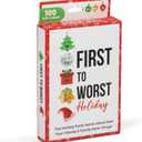 First to Worst Holiday Party Game Travel Edition - A Festive Card Game About How Your Friends & Family Rank Things for White Elephant Parties, Stocking Stuffers & Board Games Groups