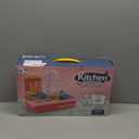 BOBXIN Play Sink with Running Water, Kids Pretend Play Kitchen Toy Sink for Toddler, Role Play Electric Dishwasher Kitchen Water Toys Set with Upgraded Working Faucet and Dishes Playset for Girl Boy (Pink)