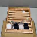 17 Inch Backgammon Sets for Adults. Beautiful Wood Inlaid Backgammon Board Game Set with Unique Checkers & Dice. Large Back Gammon Game Sets Travel Size for 2 Players Nardi or Tavla