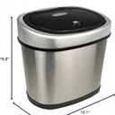 StealStreet DZT-12-9 Stainless Steel Automatic Sensor 3.2 gallon Garbage Disposal, 15.2"