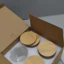 4 Pack Glass Qtip Holder Dispenser Set - Apothecary Jars with Lids for Vanity Makeup Organizer - Bathroom Canister Storage Organizer for Cotton Ball, Swab, Round Pads, Floss