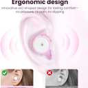 Ear Plugs for Hearing Protection, Ear Plugs for Sleeping Noise Reduction, 4 Sizes of Eartips Silicone Soft Reusable EarPlugs for Sleep Concert Noise Sensitivity with Case