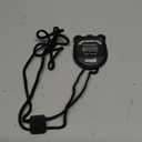 Marathon Adanac 3000 Digital Stopwatch Timer, Black - High Precision Accuracy to 1/100th Seconds - Water, Dust & Shock Resistant - 46” Lanyard Included