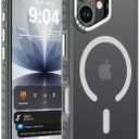 DEERLAMN Strong Magnetic Case for iPhone 17 6.3-Inch,[Compatible with Magsafe][Military Grade Drop Protection] Translucent Matte Shockproof Protective Phone Cover-Frosted Gray