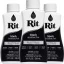Rit All-Purpose Liquid Dye, Black, 3-Pack