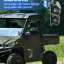 UTV Cargo Bed Tool Holders FIts for Polaris Ranger & General | 2 Position Tool Carrier Mounting Kit, Shovel Holder Fits All UTV Round Bed Anchor Holes, No Drilling