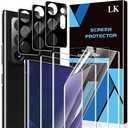 LK 2 Pack for Samsung Galaxy Note 20 Ultra Screen Protector [Not Glass] with 2 Pack Camera Lens Protector, Bubble Free Screen Protector for Note 20 Ultra