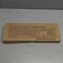 YSCP Typewriter Style Mechanical Gaming Keyboard RGB Backlit Wired with Blue Switch Retro Round Keycap 104 Keys Keyboard (White 104 Keys RGB)