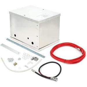 CNRAQR Complete Aluminum Battery Box Relocation Kit Universal Billet Race Off Road Kit fit for all cars