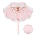 Sunnymove 6ft Boho Patio Umbrella with Fringe 7 ft Height