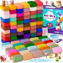 ARTPAR Air Dry Clay for Kids,90 Colors Modeling Model Magic Clay,DIY Molding Clay Starter Kit with Sculpting Tools,Soft and NonSticky,Art and Crafts for Boys & Girls 312 Years Old.