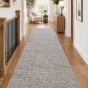 Color&Geometry Hallway Runner Rug 36"x120", Non-Slip, Easy to Clean Floor Carpet Runners for Hallways Entrance Living Room, Heather Beige